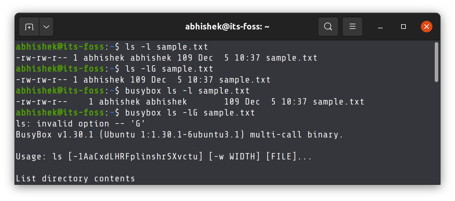 Busybox 1.36 Tail -F Option Supported