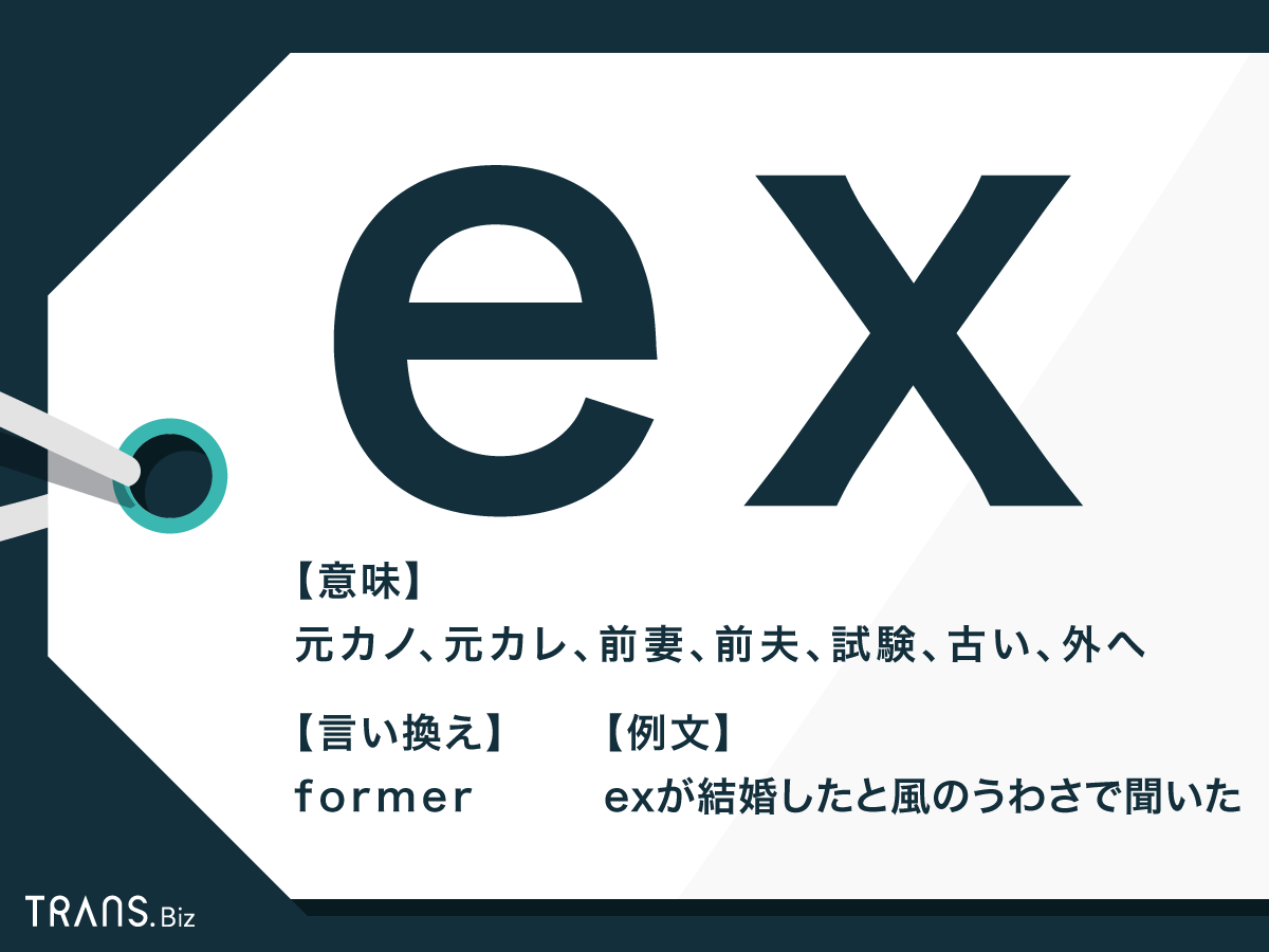 エクス（Ex）の意味とは？元恋人スラングから語源やゲーム略語まで解説