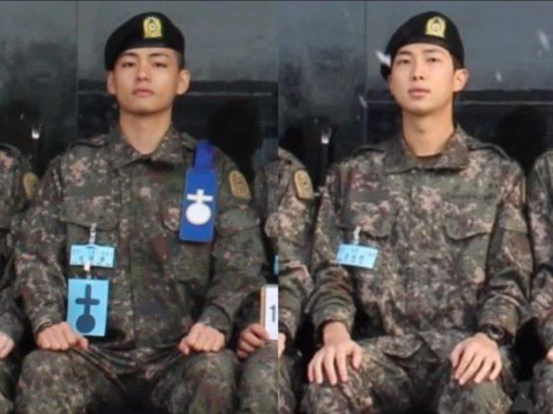 Bts Rm and v Military Pictures Have Gone Viral Online