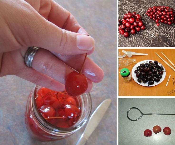 Easy Way to Depit Cherries
