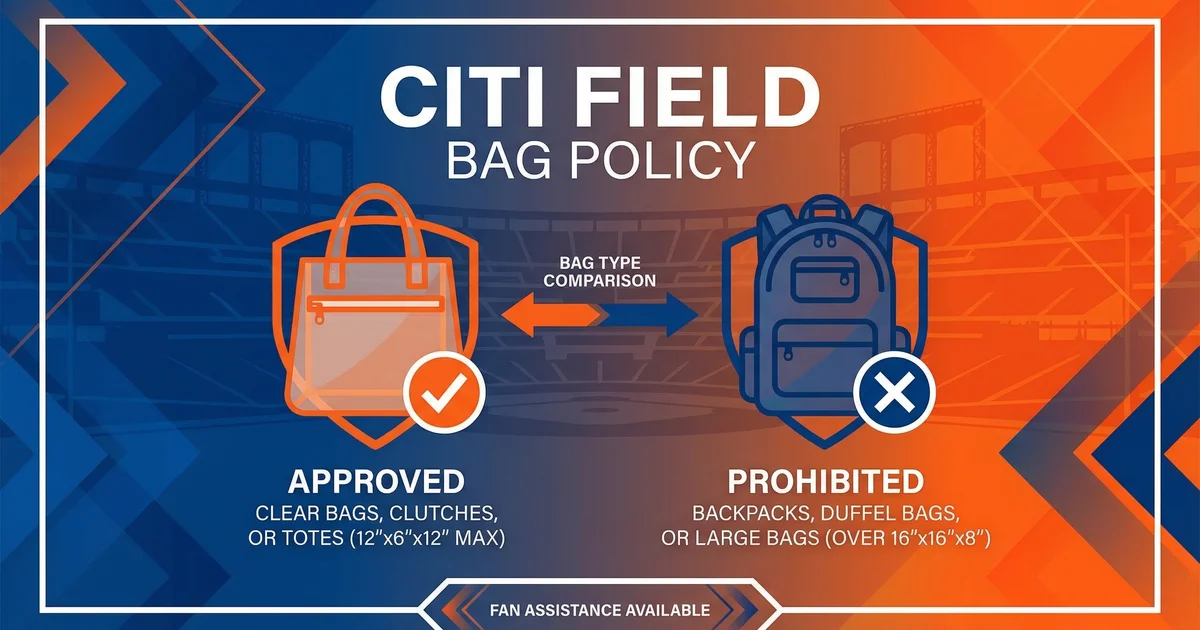 Citi Field Bag Policy Laptop