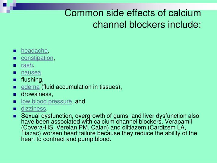 Calcium Channel Blockers Contraindications