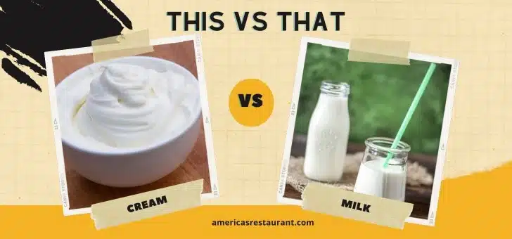 Light Cream vs Milk