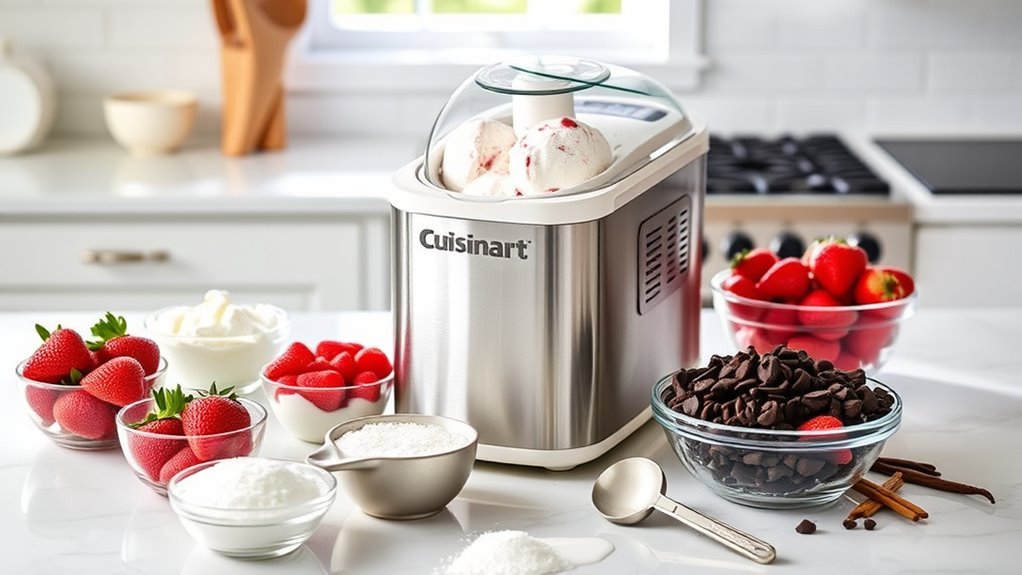 Ingredients for Cuisinart Ice Cream Maker
