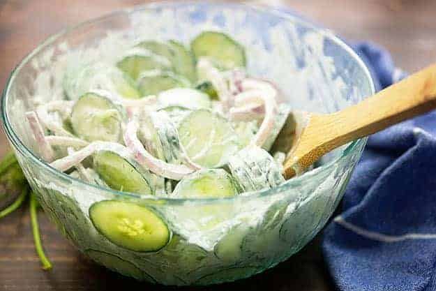 Cucumber Vinegar Mayo Salad