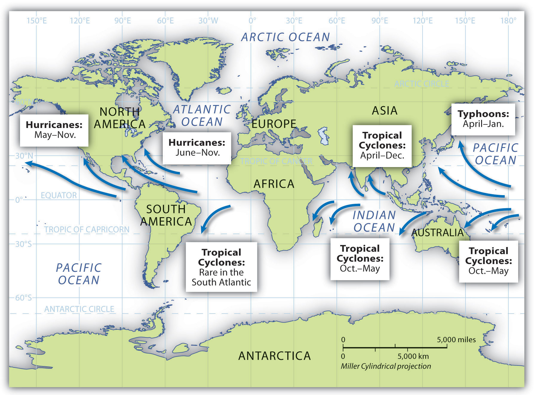 Where Do Hurricanes Happen in the World