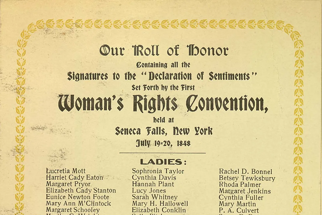 Seneca Falls Convention 1848 Declaration of Sentiments