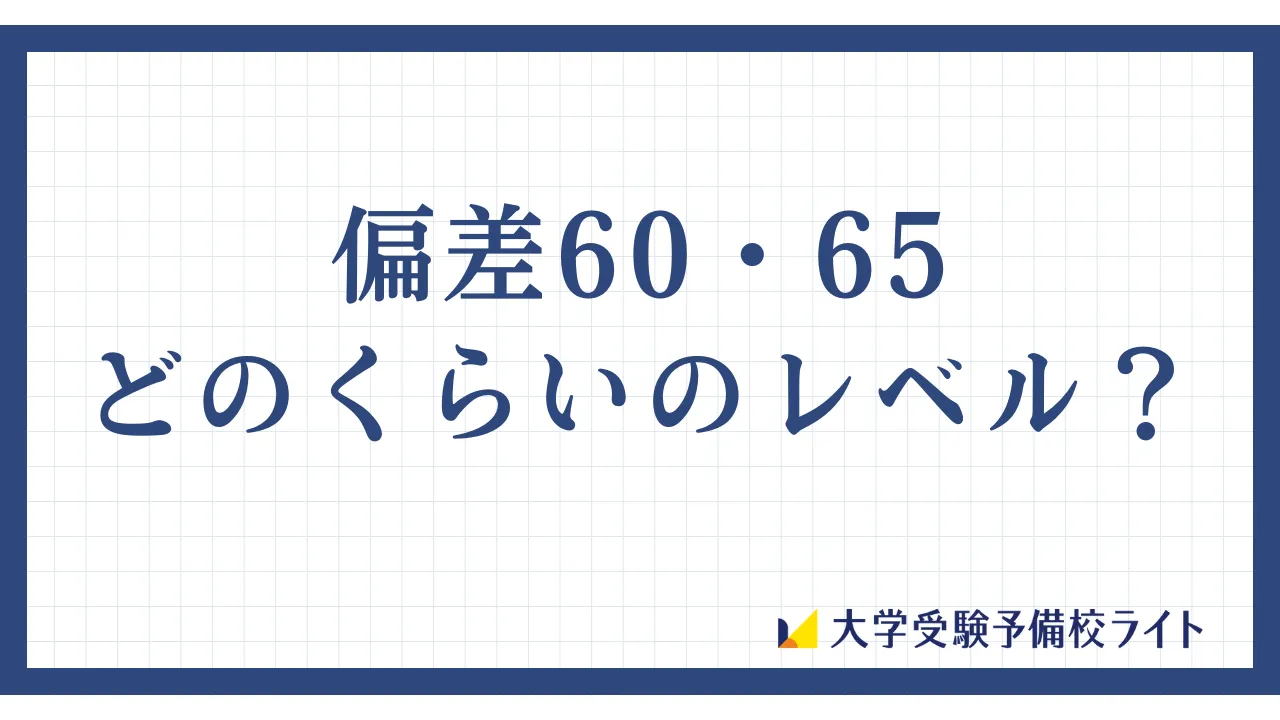 偏差値65は上位何パーセント？100人中6人の衝撃と大学・高校の目安