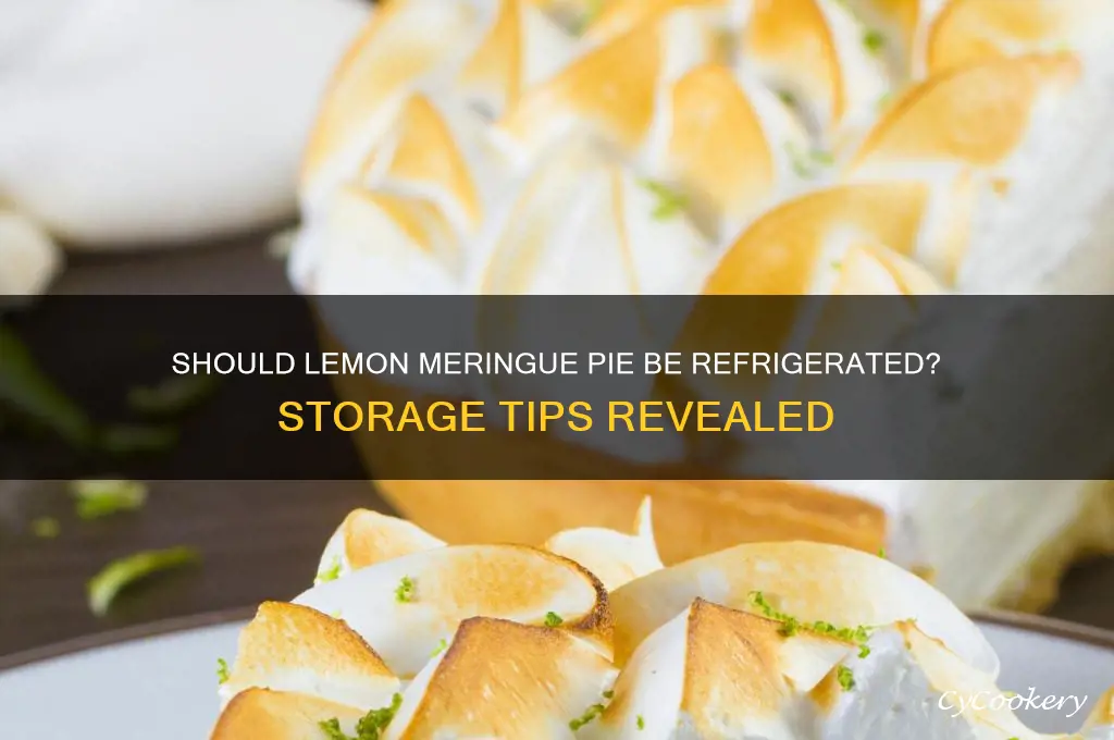Should Lemon Meringue Pie Be Refrigerated