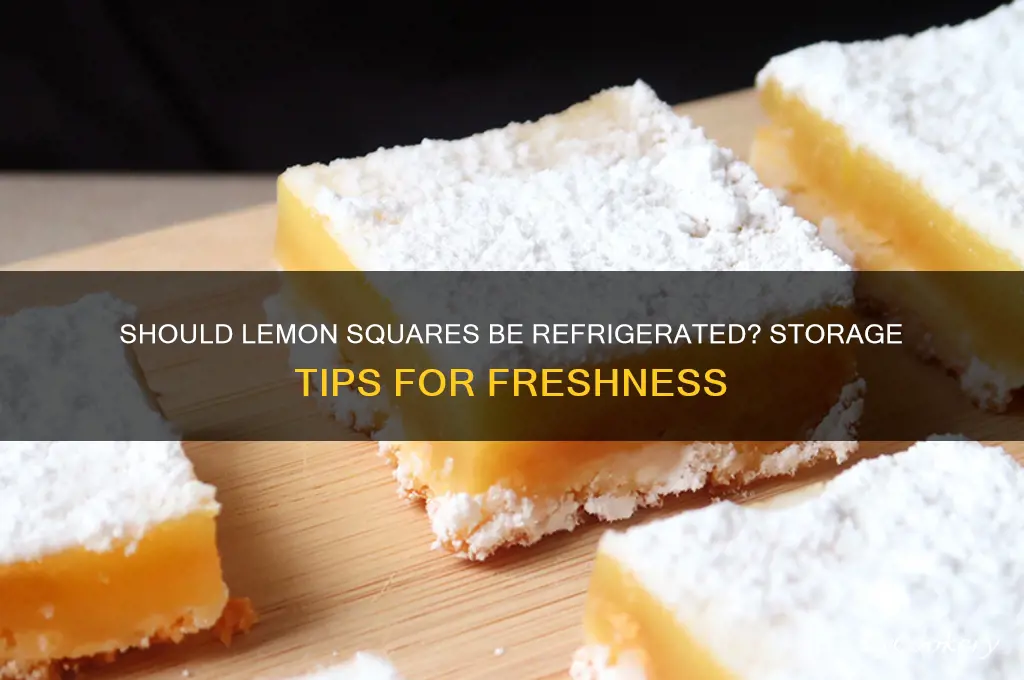 Do You Refrigerate Lemon Bars