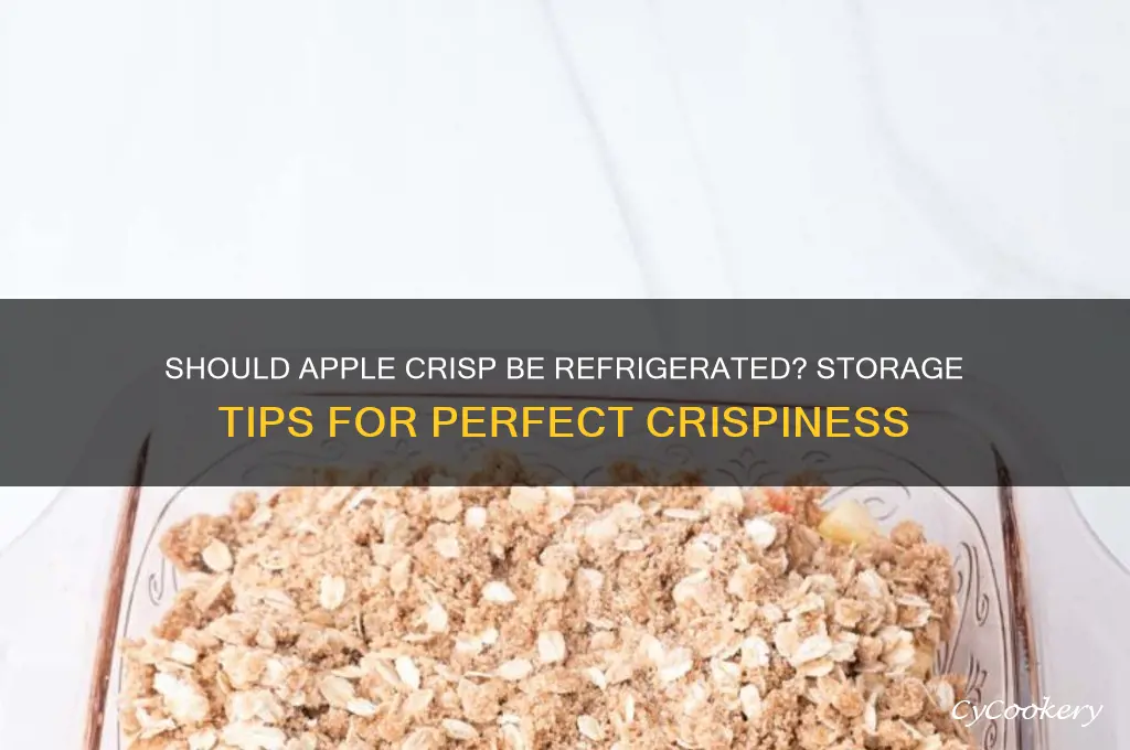 Do You Have to Refrigerate Apple Crisp