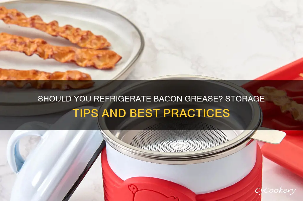 Can Bacon Grease Be Stored at Room Temp
