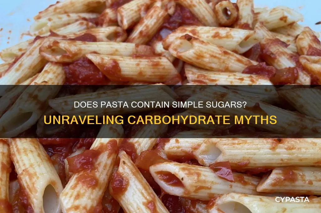 Is Pasta a Good Source of Simple Sugars