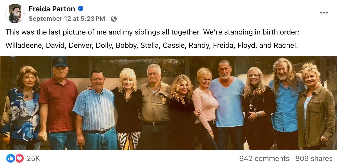 How Many of Dolly Parton’s Brothers and Sisters Are Still Alive?