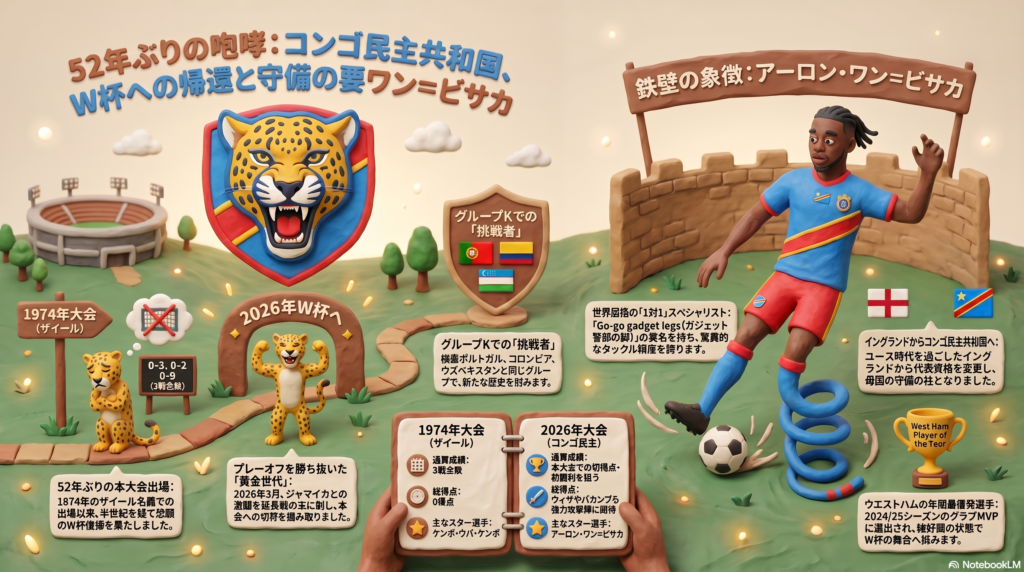 2026年W杯の台風の目へ！「レオパルド」ことコンゴ民主共和国代表がアフリカ旋風を巻き起こす理由