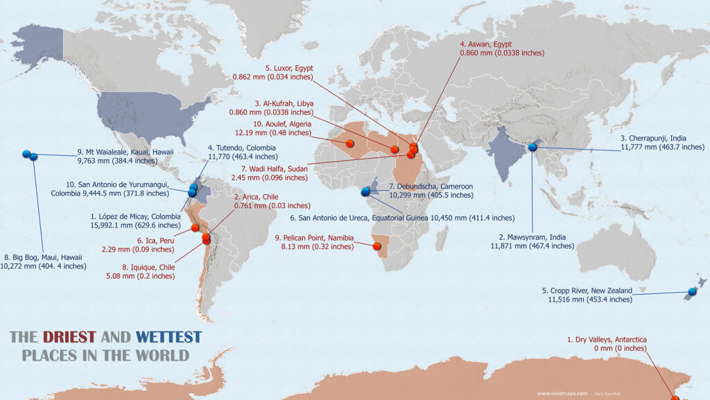Where Is the Wettest Place in the World