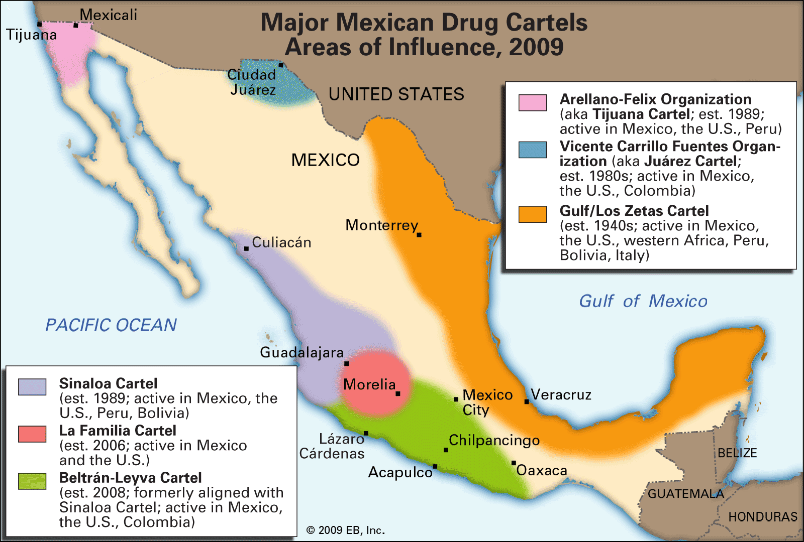 List of Mexican Cartels