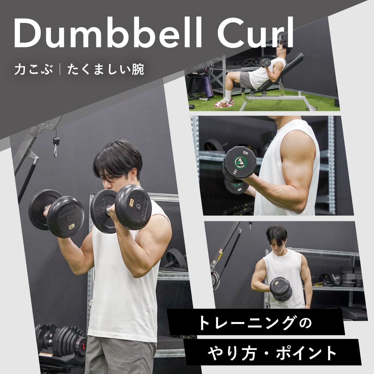 プロが明かすダンベルカール筋肥大術！太い腕を作る効果的フォーム