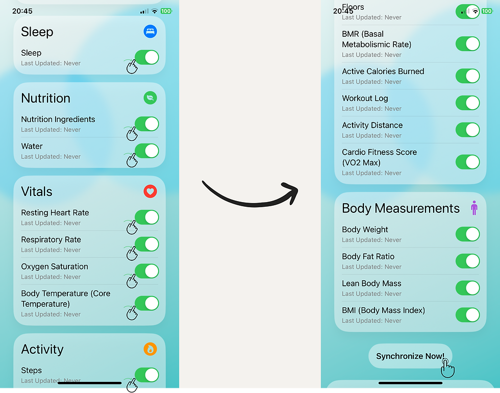 Apple Health Sync with Fitbit