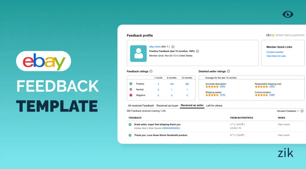 Ebay Feedback Examples for Sellers