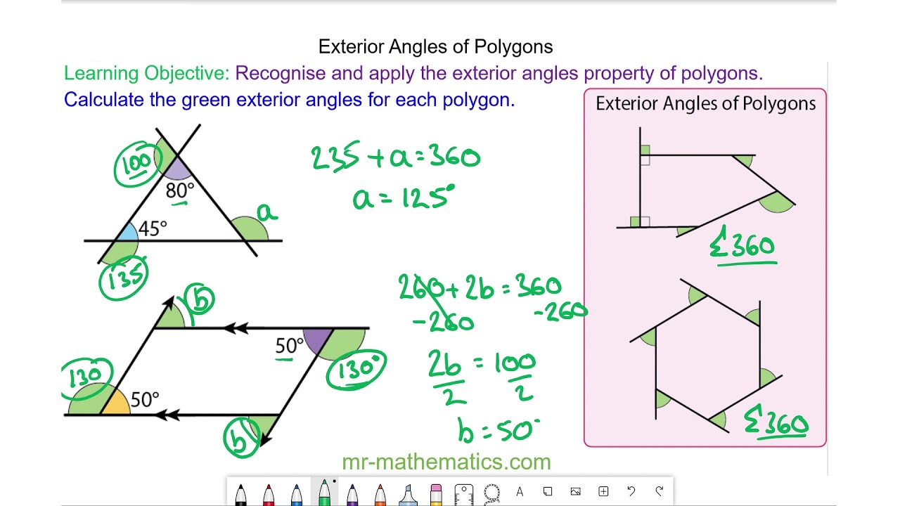 Lesson 5.2 Exterior Angles of a Polygon Answer Key