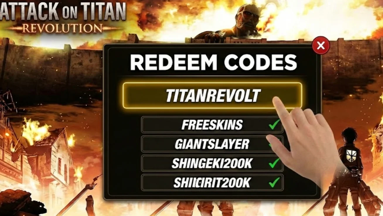 Codes in Attack on Titan Revolution