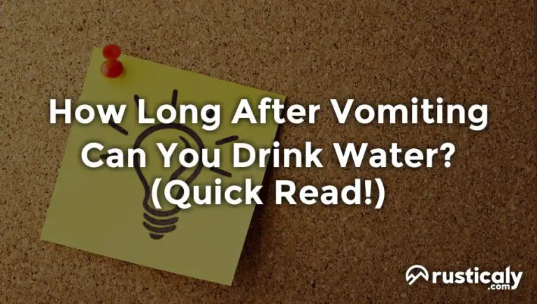 How Soon Can I Drink Water After Vomiting