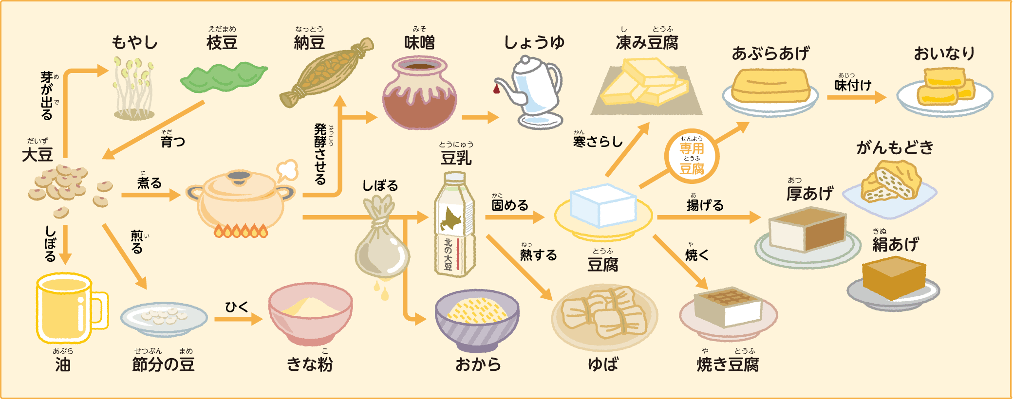 大豆からできるもの全網羅！食品から日用品まで化ける驚異の秘密