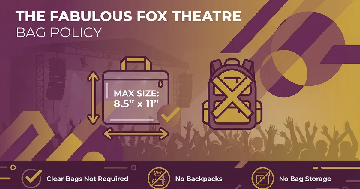 Fox Theatre Clear Bag Policy