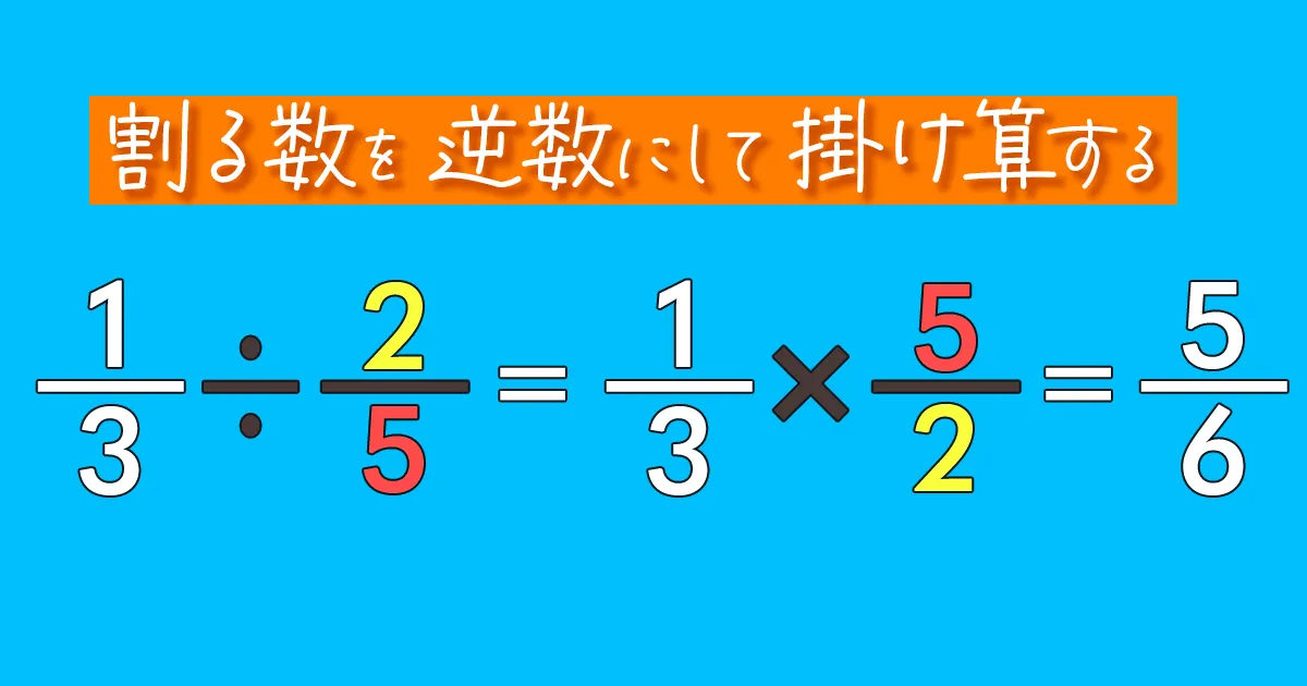 分数の割り算でなぜ逆数を掛けるのか？つまずきを一瞬で解く攻略法