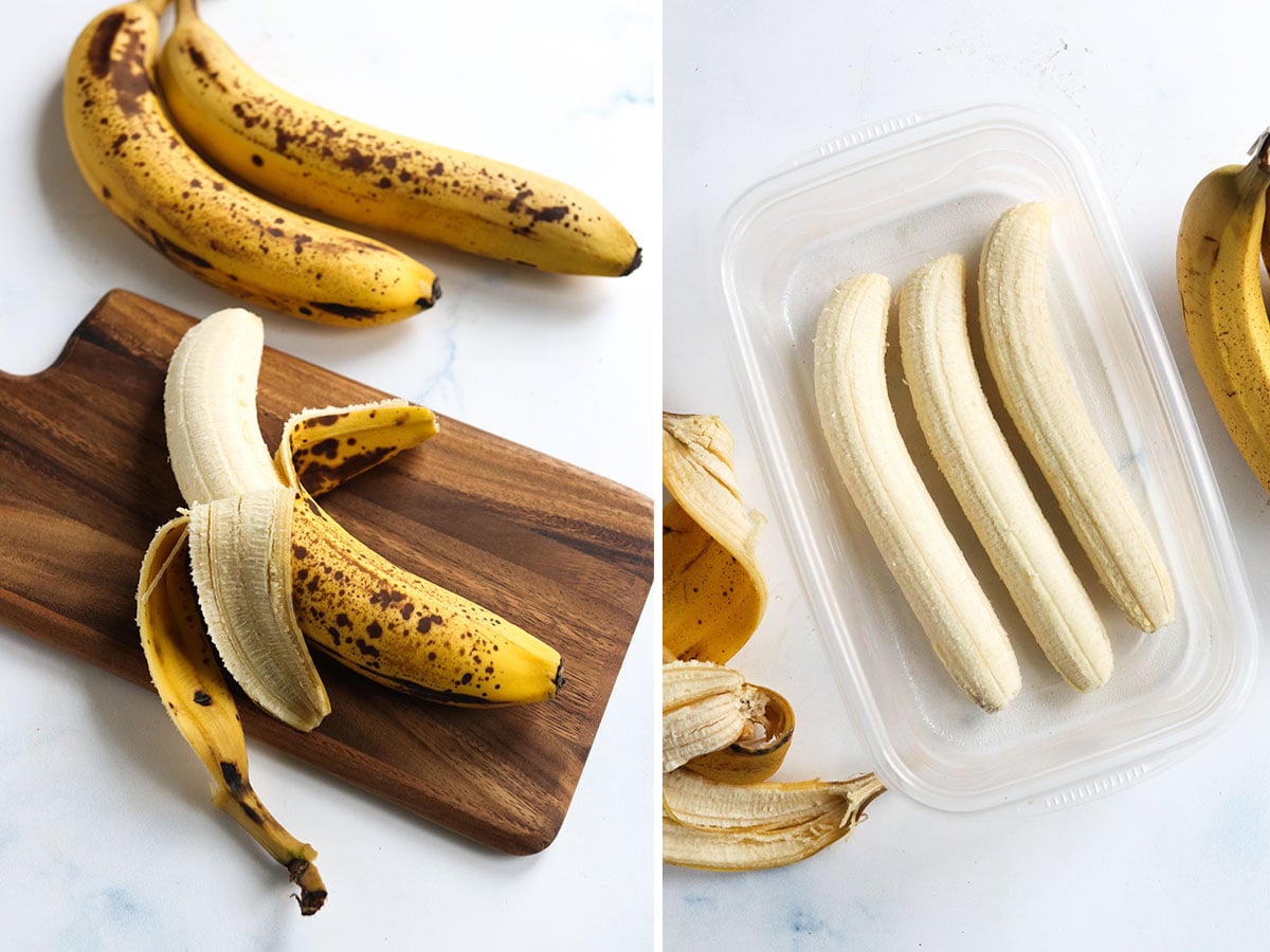 Freezing Bananas with Peel
