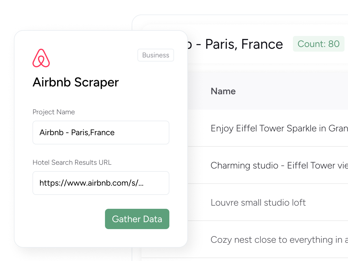 Extract Data from Airbnb