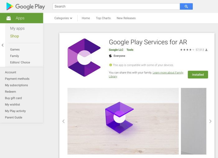 Google Play Services for Ar Apk