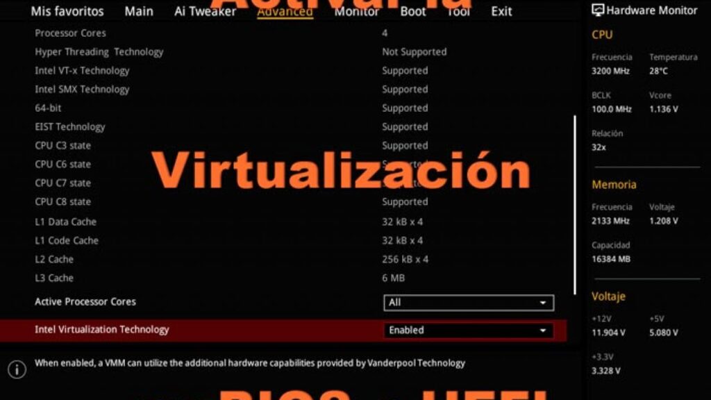 Virtualizacion De Hardware En Windows 10
