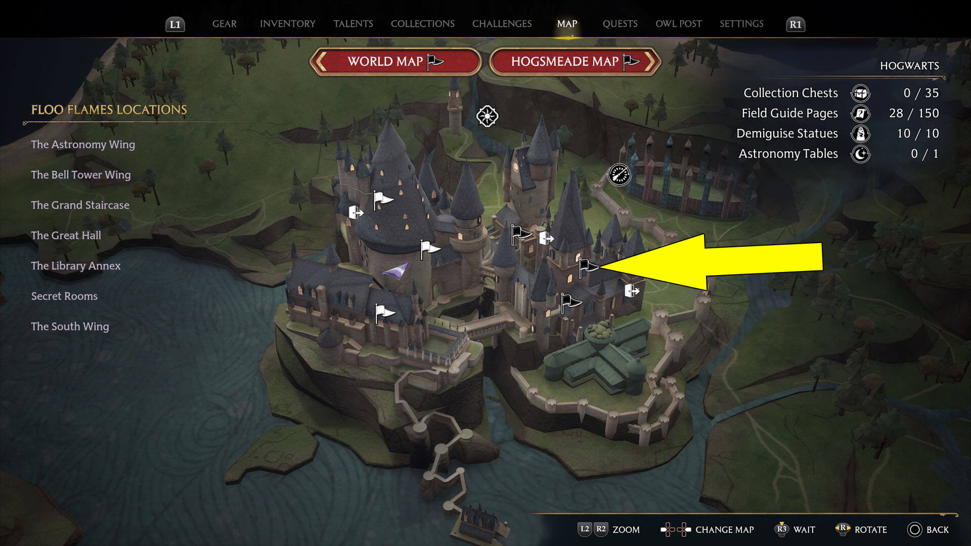 Hogwarts Legacy Bell Tower Wing Field Guide Pages