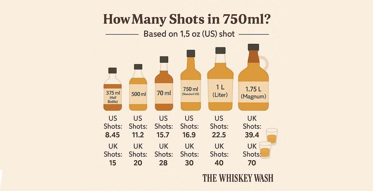 Shots in a 750Ml