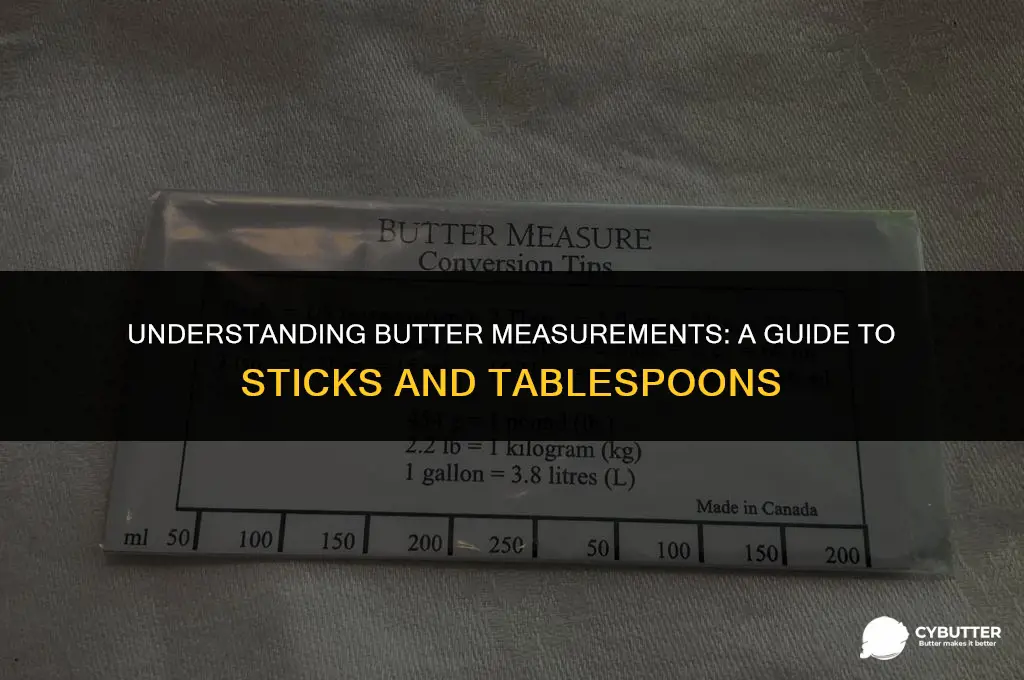 How Many Tb in Stick of Butter