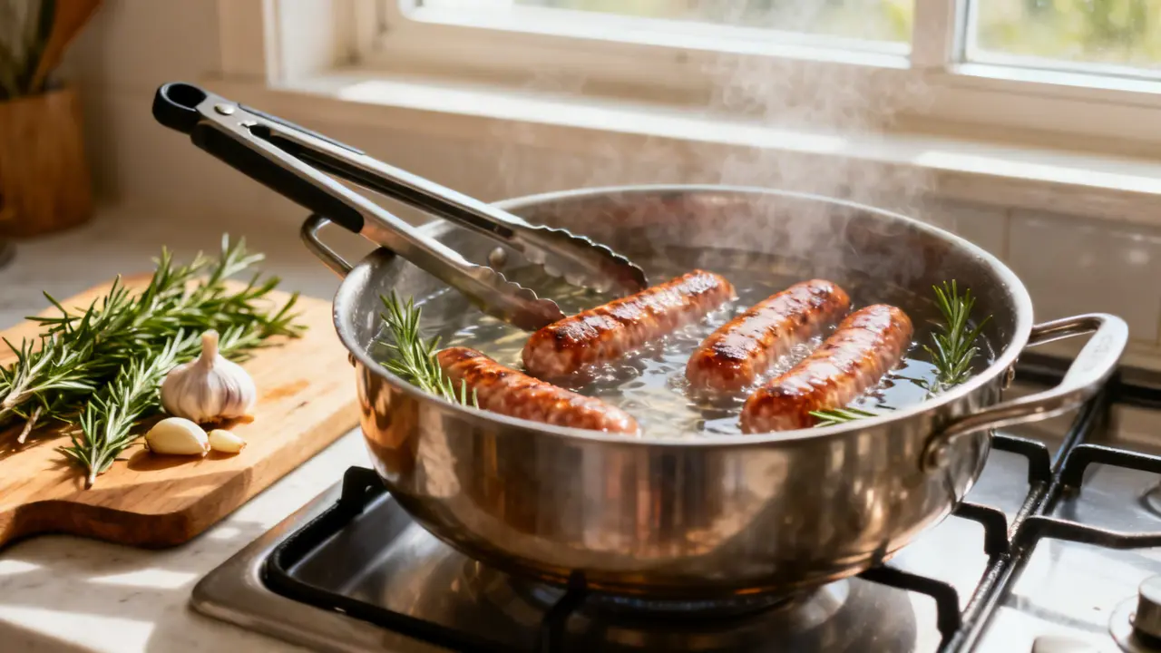 How Long to Boil Sausage Before Frying