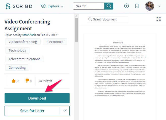 How to Download from Scribd for Free
