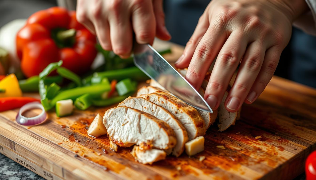 How to Slice Chicken Breast for Fajitas
