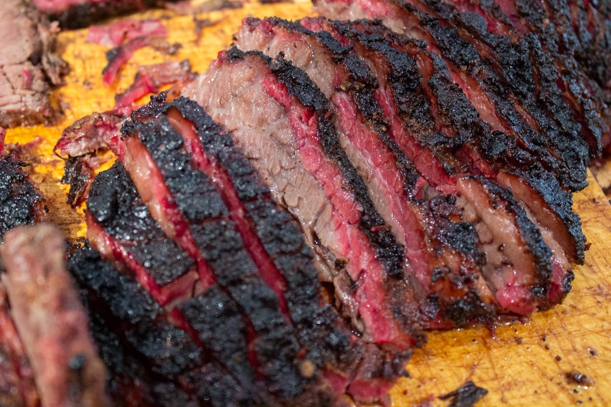 Smoking a Brisket Point