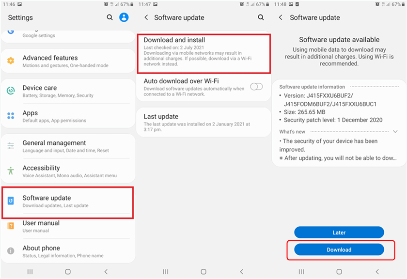 How to Update a Samsung Phone Software