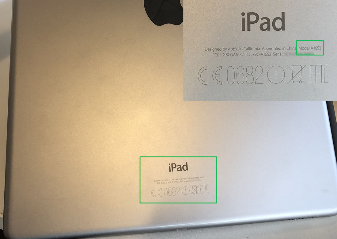 Serial Number Ipad Pro