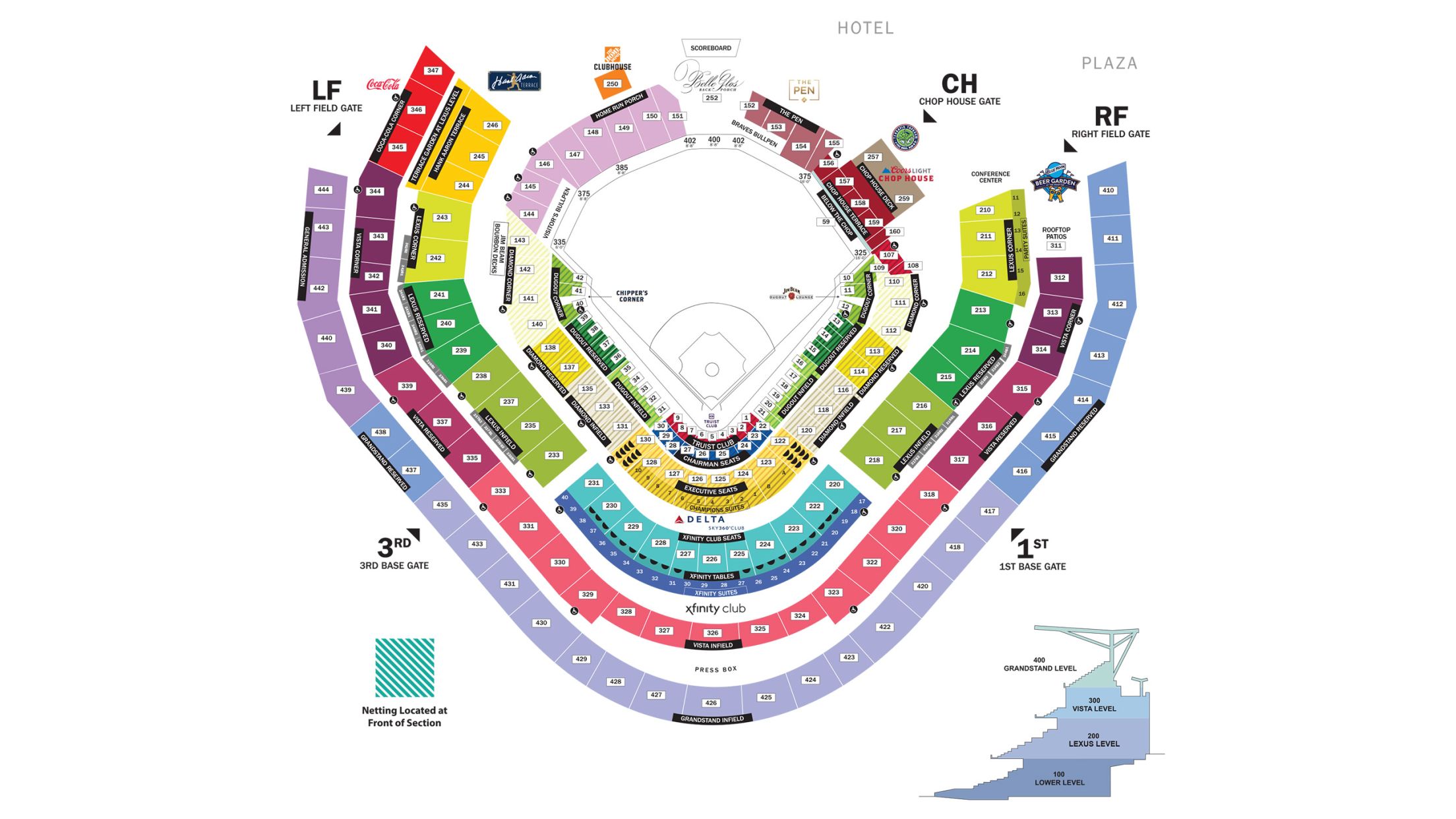 Truist Park General Admission Seating Chart