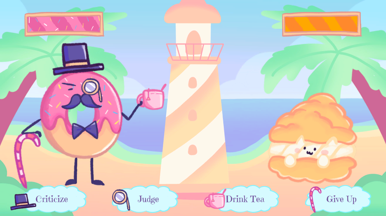 The Pink Donut Game with Horns