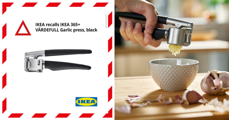 Ikea Recalls Garlic Press Due to Potential Metal Fragment Hazard