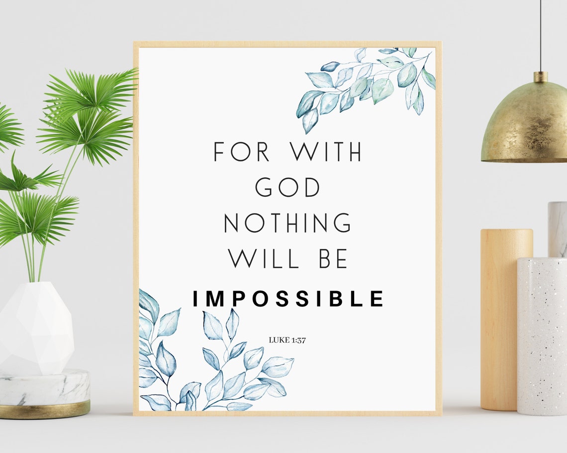 God Can Do the Impossible Bible Verse