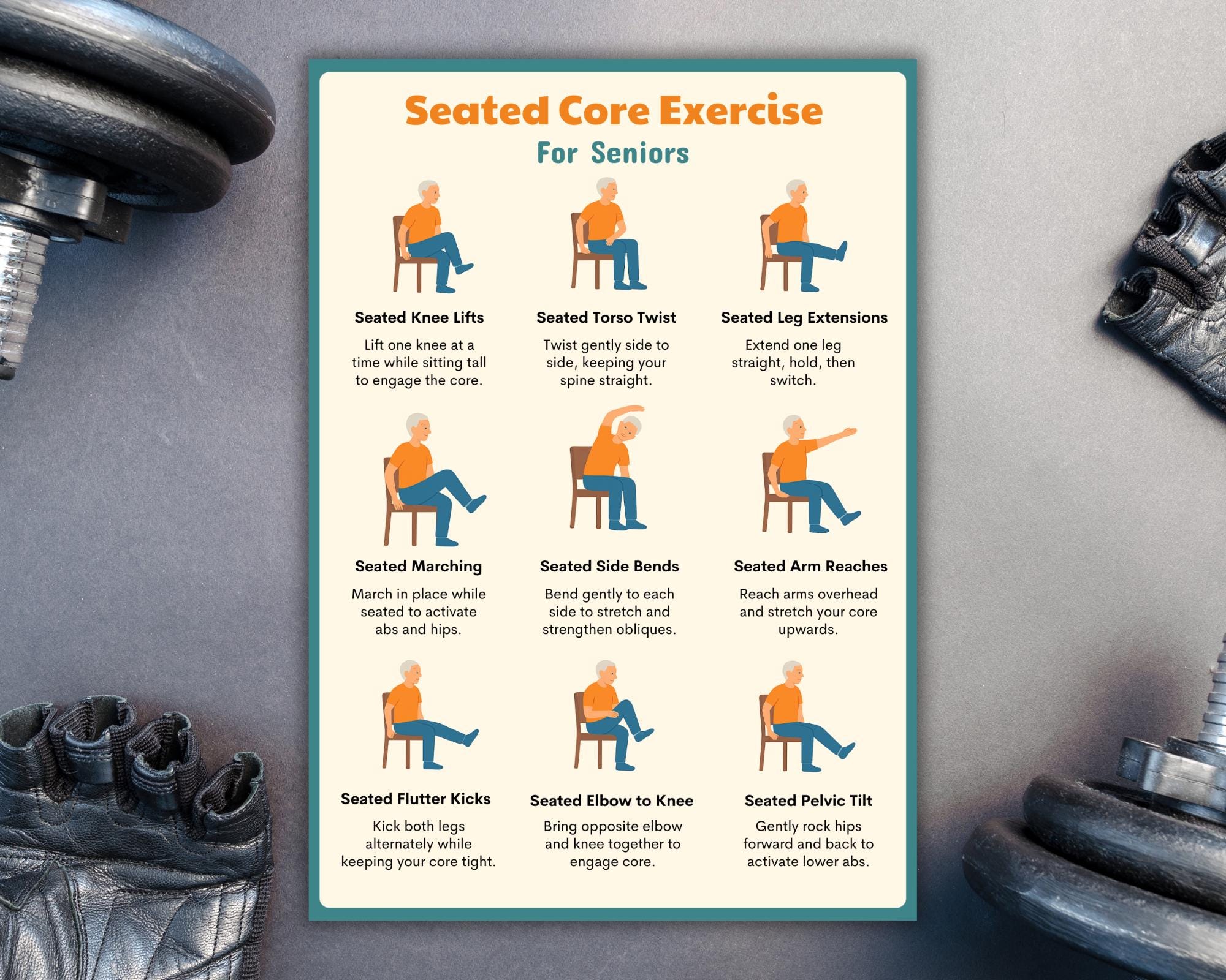 Core Strengthening Exercises for Seniors Pdf