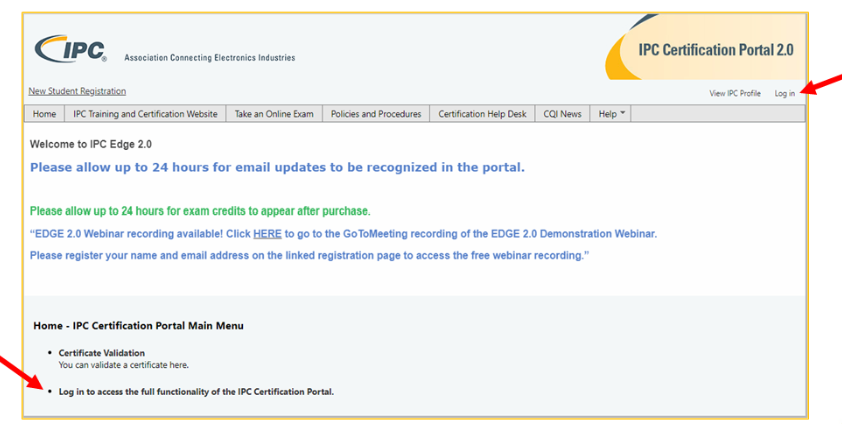 Ipc Portal Certification