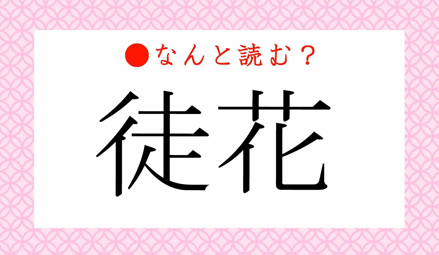 徒花（あだばな）とは？意味や語源・使い方から「褒め言葉か」の真相まで徹底解剖